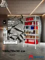 Стеллаж металлический Метреал СтМ-500 180x70x30 см, 7 полок, серый, (В*Г-180x72x32)