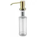 Дозатор для жидкого мыла Paulmark REIN, 350 мл, латунь / пластик, золото, D002-G