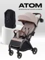 Коляска прогулочная детская с автосложением для путешествий MOWBaby ATOM MB200 Beige