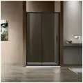 Душевая дверь в нишу Vincea Garda VDS-1G120CGB 120 см, профиль чёрный, стекло тонированное