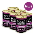 Влажный корм для собак Конина Solid Natura упаковка 6 шт х 340 г