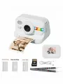 Детский фотоаппарат с мгновенной печатью фото Print Camera +CD карта 32GB (белый)