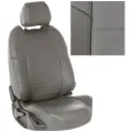 Чехлы на Хендай Ай Икс 35 (2010-2015) для сиденья авто, Пилот, Экокожа, Серый