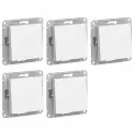 Переключатель 1-кл. Schneider Electric ATLASDESIGN, скрытый монтаж, проходной, белый ATN000161 5 штук