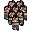 ALPHAPET SUPERPREMIUM для котят, беременных и кормящих кошек паштет с индейкой ламистер 80 гр 80 гр х 8 шт