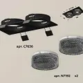 Комплект встраиваемого светильника с композитным хрусталем Ambrella light Techno spot XC7636021
