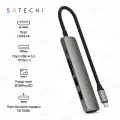 USB-хаб Satechi 6-in-1 USB-C Slim Multiport Adapter серый космос