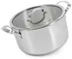Кастрюля Maestro d'oro для индукционных плит, 24х21,5 см, 6 л, нержавеющая сталь