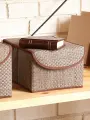 Коробка для хранения Casy Home BO-012 CASY HOME, бежево-коричневая, складная, 21x26x15 см