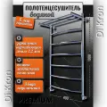 Полотенцесушитель Водяной узкий с полкой Di Kron, модель Premium-D 1000х400 из нержавеющей стали, 3 вида подключения