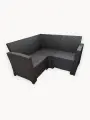 Диван Мир Дачника California, угловой, 136 x 136, для 3 человек, пластик, устойчив к УФ и влаге