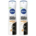 Дезодорант-спрей, Nivea, Extra, черное и белое, невидимый, 150 мл, 2 шт
