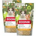 Зооник древесный - наполнитель древесный для туалета кошек (5 + 5 л)