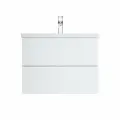 Тумба под раковину Am.Pm. GEM, подвесная,75 см, 2 ящика push-to-open, цвет: белый глянец