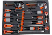 Набор отверток стержневых ROUND GRIP и торцевых ключей, 29 предметов Ombra OMT29STE