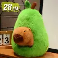 Мягкая игрушка обнимашка подушка Капибара в авокадо 28 см