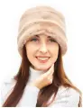 Шапка МОРОЗКО Шапка-кубанка от бренда Шубы из экомеха Морозко для женщин, размер 60-62, бежевый