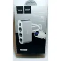 Разветвитель автомобильного прикуривателя Hoco Z13, три гнезда+ 2 USB