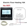 Термостат MINCO HEAT M6.716 для теплых полов, 16A Black no wifi