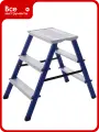 Стремянка STAIRS стальная двухсторонняя с мини-платформой 3 ступени CMP203