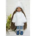 Комплект одежды и обуви для кукол Paola Reina 32 см, белый, голубой, синий
