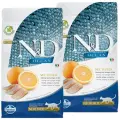 FARMINA CAT N&D OCEAN NEUTERED HERRING & ORANGE беззерновой для кастрированных котов и стерилизованных кошек с сельдью и апельсином (5 + 5 кг)