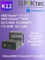 Мини-ПК GMK K12, AMD Ryzen 7 H255, 32GB ОЗУ，1TB M.2 SSD, Type-C, Windows 11 PRO