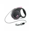 Рулетка Black Design XS (до 8 кг) 3 м трос черный/розовый Flexi 98033210