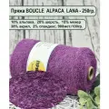 Пряжа BOUCLE ALPACA LANA 10 альпака, 20 шерсть, 15 мохер, 15 нейлон, 38 акрил, 2 спандекс 100гр./900м цв.45 СВ. Фуксия (250гр.)