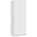 Шкаф для одежды Виктория полки , распашные двери, 2 двери, ЛДСП, белый гладкий SM, Акро Групп
