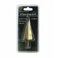 Сверло ROCKFORCE RF-44743 ступенчатое TIN HSS 4241 (8-38мм), в блистере