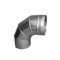 Отвод, для круглых воздуховодов на 90, D200, оцинкованная сталь