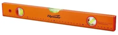 Уровень алюминиевый, 1500 мм, 3 глазка, желтый, линейка Sparta 330355