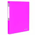Папка файловая 40 вкладышей Brauberg Neon (А4, пластик, 25мм, 700мкм) неоновая розовая (227454), 30шт.