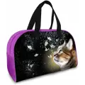 Сумка детская для ребенка девочки в бассейн, для танцев, сменки и физкультуры Brauberg с ручками, 35x25x15 см, Dream cat, 271592