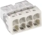 Клеммник WAGO 8 (одножильных) х 0,5-2,5 мм2 24A Cu/Al с пастой Alu-Plus [уп. 50шт] 2273-208