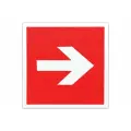 Знак пожарной безопасности офисмаг Направляющая стрелка, 200x200 мм, фотолюминесцентный, пленка самоклеящаяся, F01-01 610578