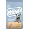 AlphaPet MENU сухой корм стерилизованным кошкам, с домашней Птицей 1,5кг