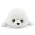 Мягкая игрушка Нерпа Байкал 33 см белая с вышитой мордочкой (Mi231)