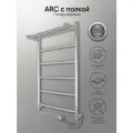 Полотенцесушитель электрический INDIGO Arc 80/40 с полкой полированный