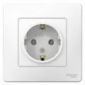 Systeme Electric Blanca внутренняя Белая Розетка с/з без шторок, 16А, 250В, BLNRS001011