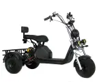Электроскутер Ikingi X1 Pro Trike 1000W 48V/20Ah R6 колеса, чёрный