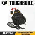 TOUGHBUILT Сумка для монтажных инструментов электрика(TB-CT-104),150,340,300, Оксфорд, Сумка для инструментов, Черный, Черный,151635042237