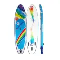 Доска для серфинга надувная, ПВХ, складная, радужная, 325 * 83 * 15AP