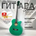 Гитара акустическая 40 Зелёная Матовая (Инструмент начинающего музыканта, Jordani JD4020 GR)