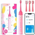 Зубная щётка электрическая для детей Bitvae Smart K7S Kids Electric Toothbrush с поддержкой прилоложения для смартфонов, розовая