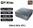 Мини ПК GMKtec K6, AMD R7 7840HS, RAM 16ГБ, ROM 1024 ГБ SSD, AMD Radeon Graphics, Win11 Pro, Type-C full feature, серый