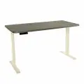 Стол с регулировкой высоты электрический LuxAlto LA-T33-2AR2 слоновая кость/черный ЛДСП 140*60*2.5