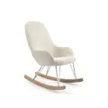 Кресло-качалка La Forma (ех Julia Grup) Детское кресло-качалка Joey из белой ткани букле арт. 108750