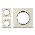 Комплект. Рамка OneKeyElectro стеклянная одинарная, цвет бежевый (3 шт.)